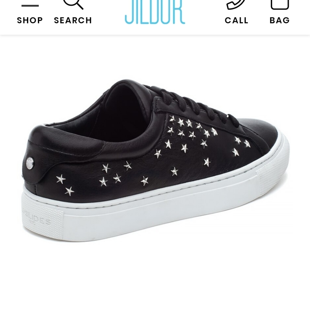 Black J/slides sneakers